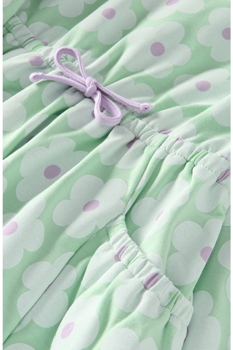 Kids' Easy Pocket Long Sleeve Dress, Alternate, color, GREEN PASTEL DELIA DAISY
