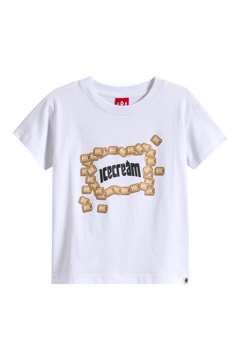 Kids' Graham Cotton Graphic T-Shirt, Main, color, WHITE