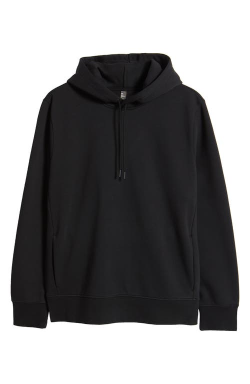 Zella Vital Fleece Hoodie In Black Caviar