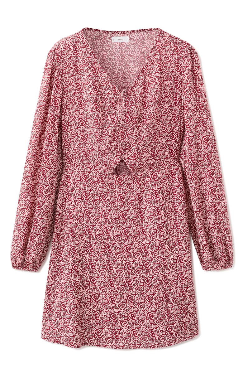 MANGO TEEN Print Long Sleeve Dress, Main, color, 