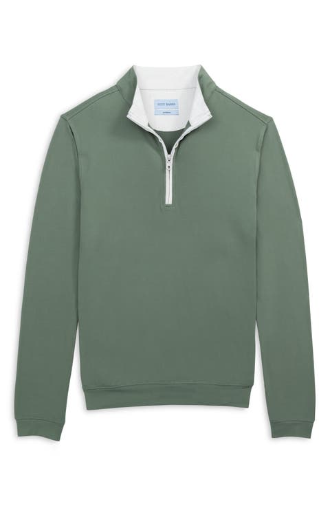 Solid Performance Quarter Zip Pullover