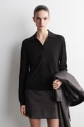 COS Knitted Linen-Merino Shirt