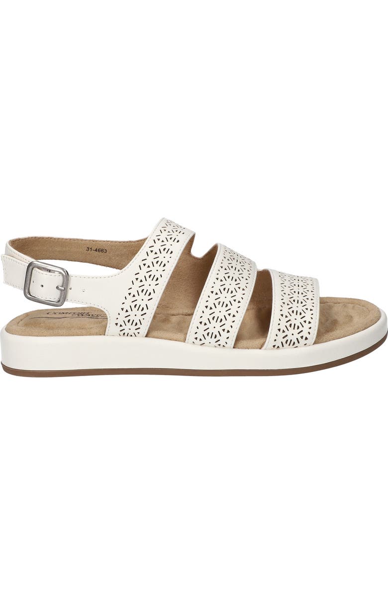 EASY STREET Link Laser Cut Slingback Sandal, Alternate, color, White