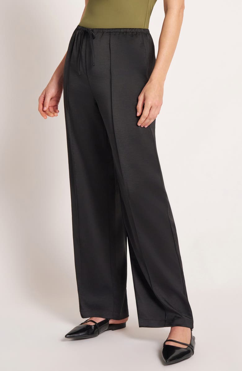 matty m. Roselle Drawstring Satin Pants, Alternate, color, 