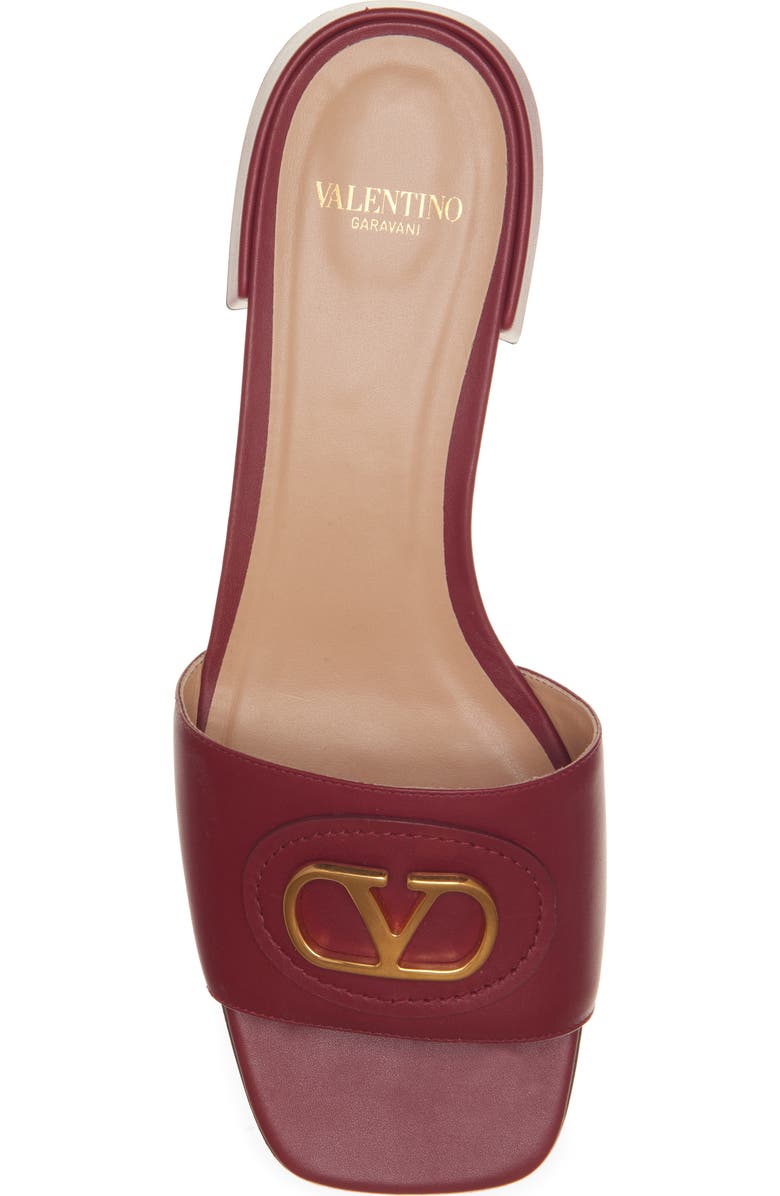 Valentino Garavani VLOGO Signature Slide Sandal, Alternate, color, Brick