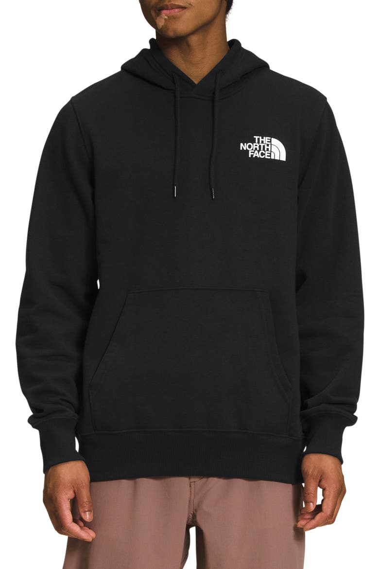 NSE Box Logo Graphic Hoodie, Main, color, TNF BLACK TNF WHITE