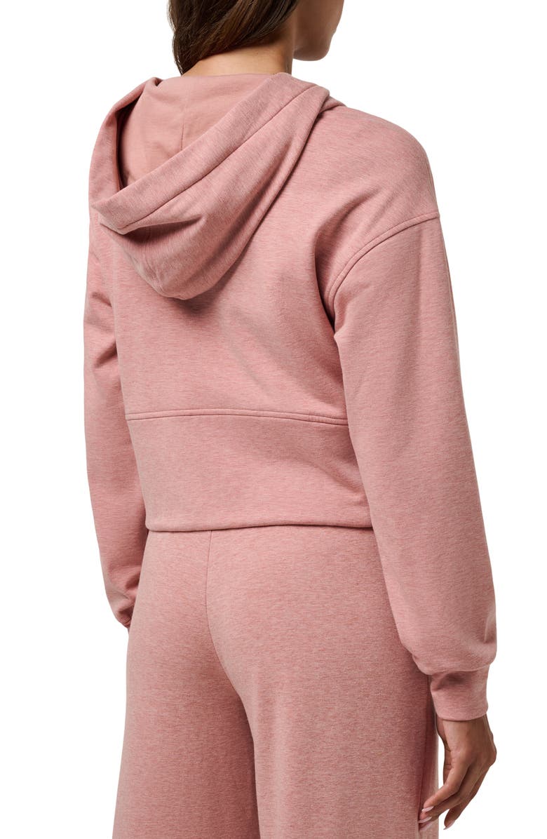 TravisMathew Cloud Fleece Stellar Zip Hoodie, Alternate, color, Heather Brick Dust