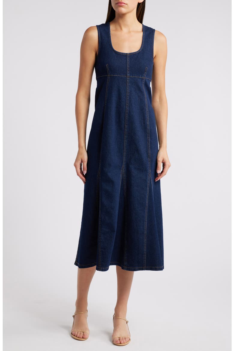 Minna Denim Dress, Main, color, RINSE INDIGO