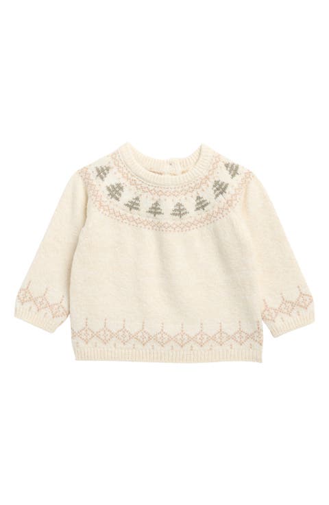 Kids' Rex Fair Isle Tree Sweater