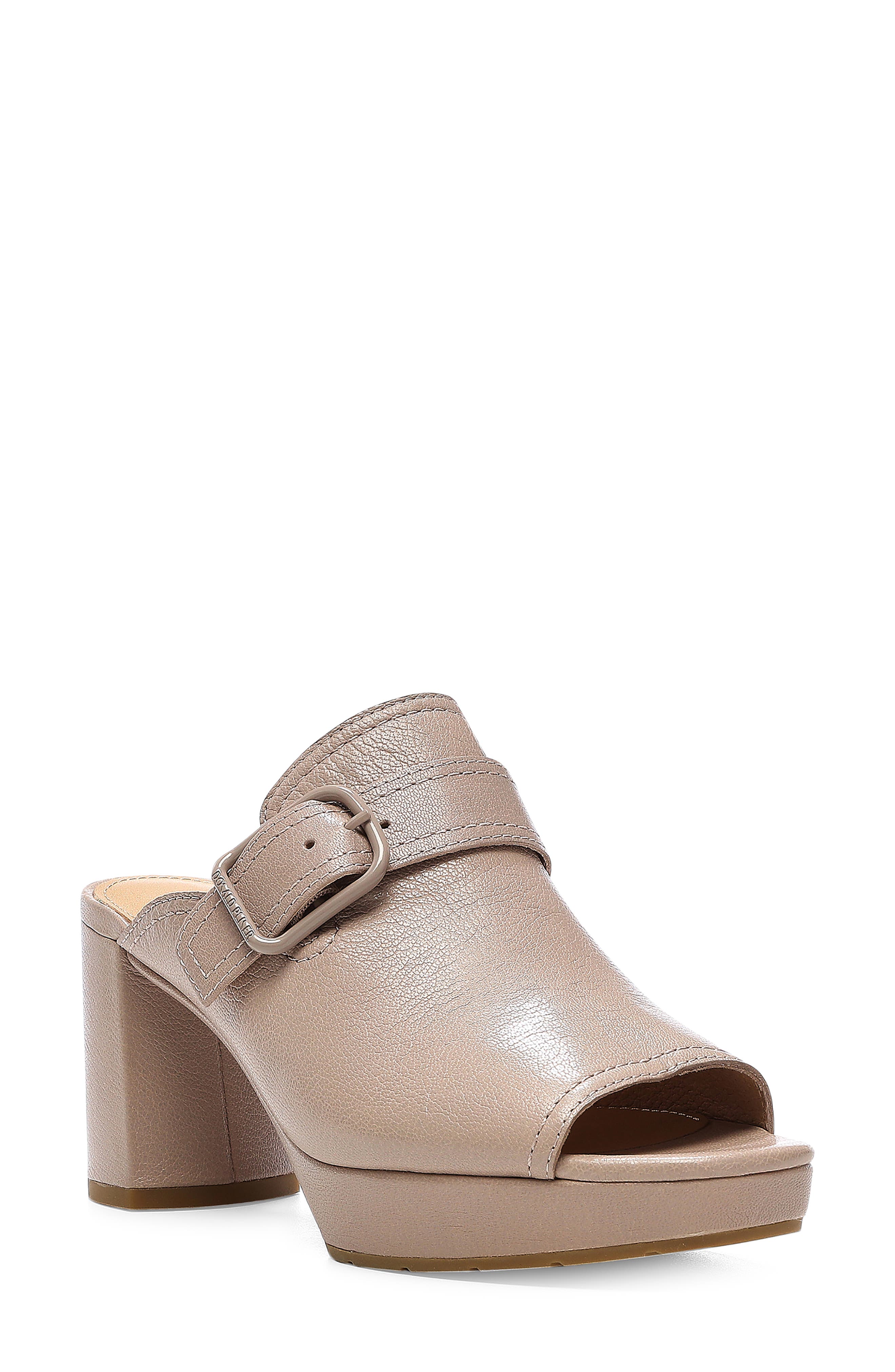 Gramercy Open Toe Platform Mule, Main, color, MUSHROOM