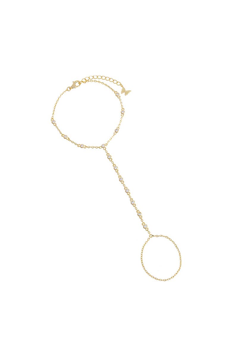 BY ADINA EDEN Colored CZ Station Hand Chain, Main, color, 