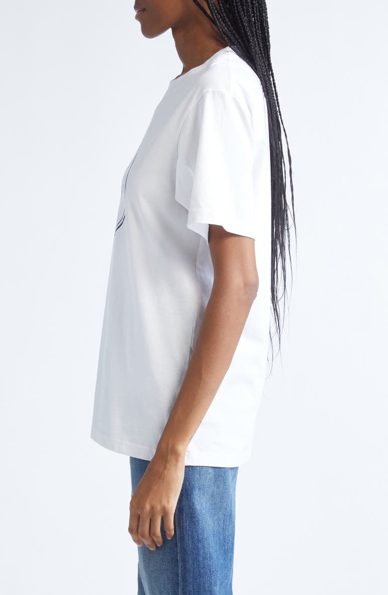 Sporty & Rich Eden Crest Cotton Graphic T-Shirt, Alternate, color, White