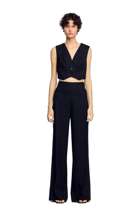 Sequin cropped jacket