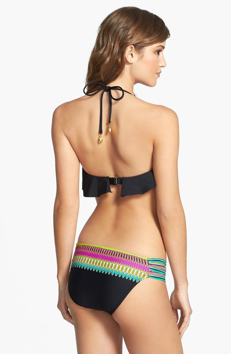 Trina Turk 'Plumas' Ruffle Bikini Top, Alternate, color, 
