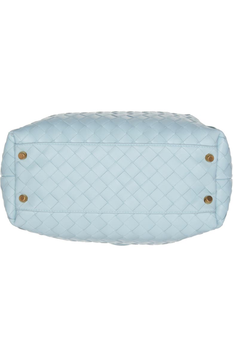 Bottega Veneta Cabat Intrecciato Leather Top Handle Bag, Alternate, color, 3902 Teal Washed-Gold