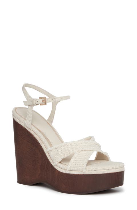 Harlow Ankle Strap Platform Wedge Sandal (Women)