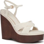 PAIGE Harlow Ankle Strap Platform Wedge Sandal