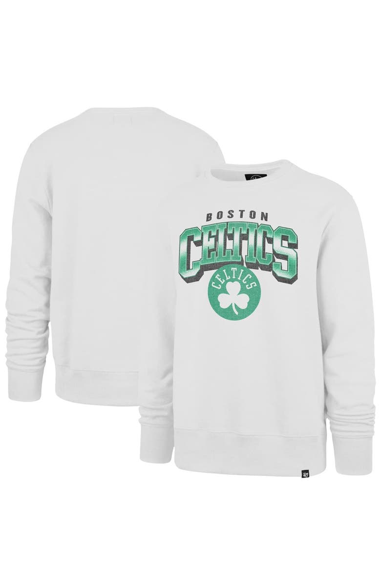 '47 Men's '47 Cream Boston Celtics Big & Tall Spotlight Headline Pullover Sweatshirt, Alternate, color, Cream