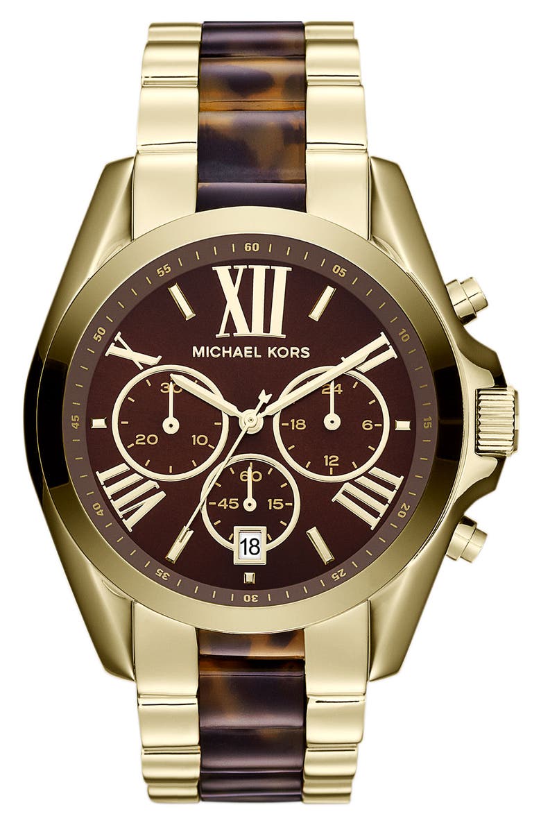 MICHAEL Michael Kors Michael Kors 'Bradshaw' Chronograph Bracelet Watch, Main, color,