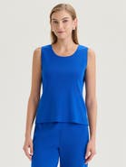 Misook Double Scoop Neck Mylana Knit Tank