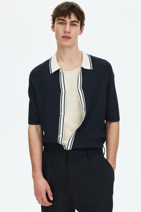 Regular Fit Rib-knit Shirt