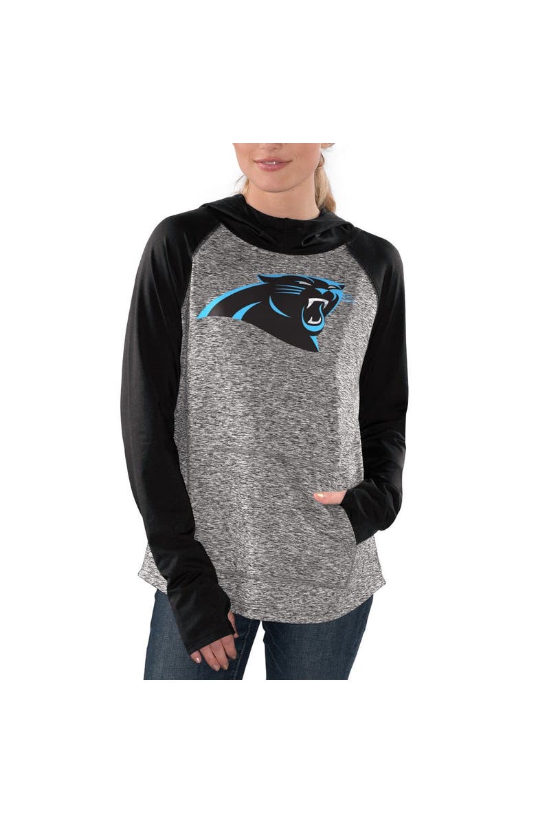 G-III 4HER BY CARL BANKS Women's G-III 4Her by Carl Banks Heathered Gray/Black Carolina Panthers Championship Ring Pullover Hoodie, Alternate, color, Heather Gray