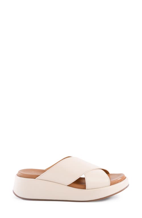 Seychelles Key Largo Wedge Slide Sandal In Off White