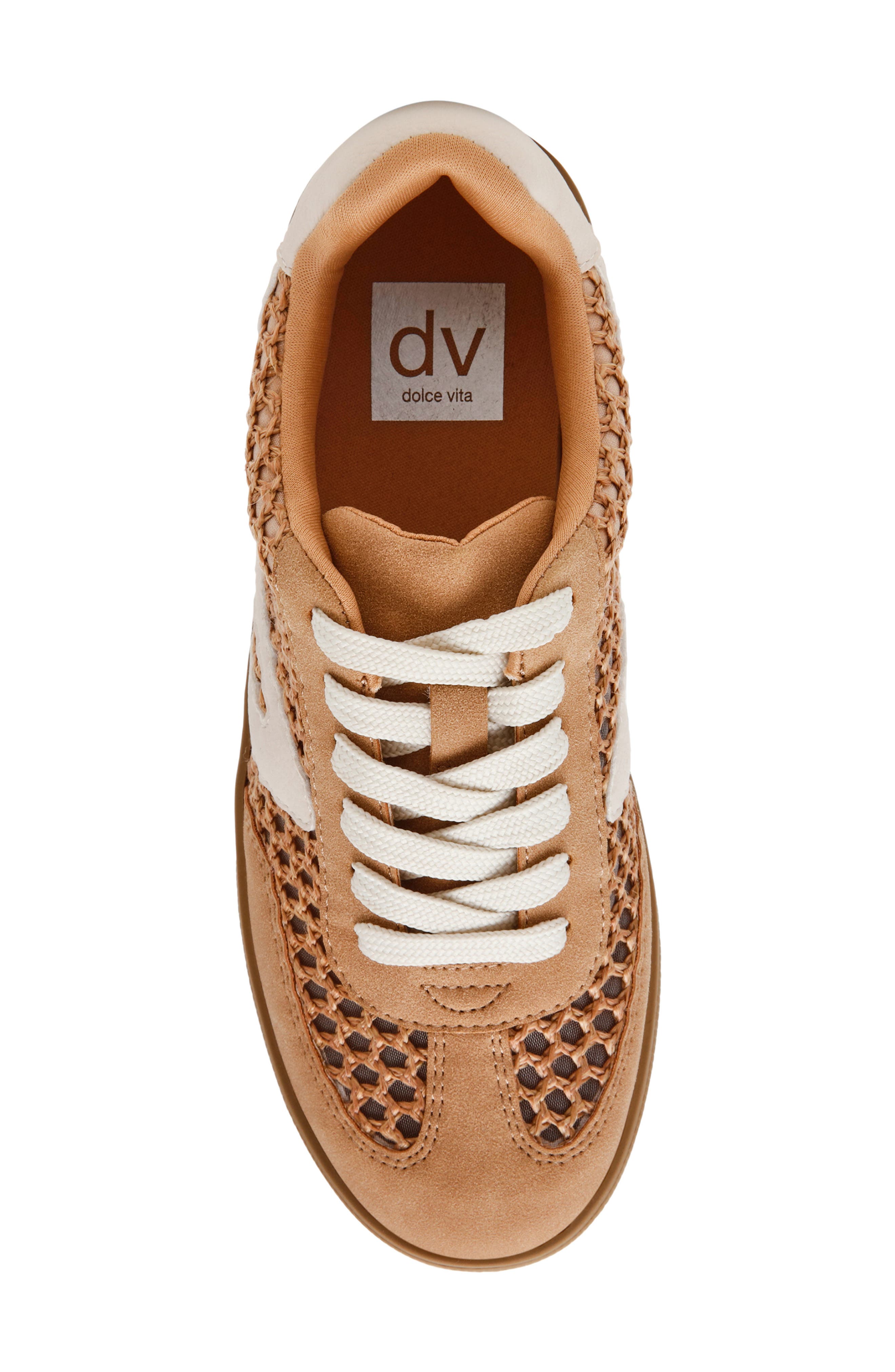 DV by Dolce Vita Voyage Sneaker, Alternate, color, Camel Raffia