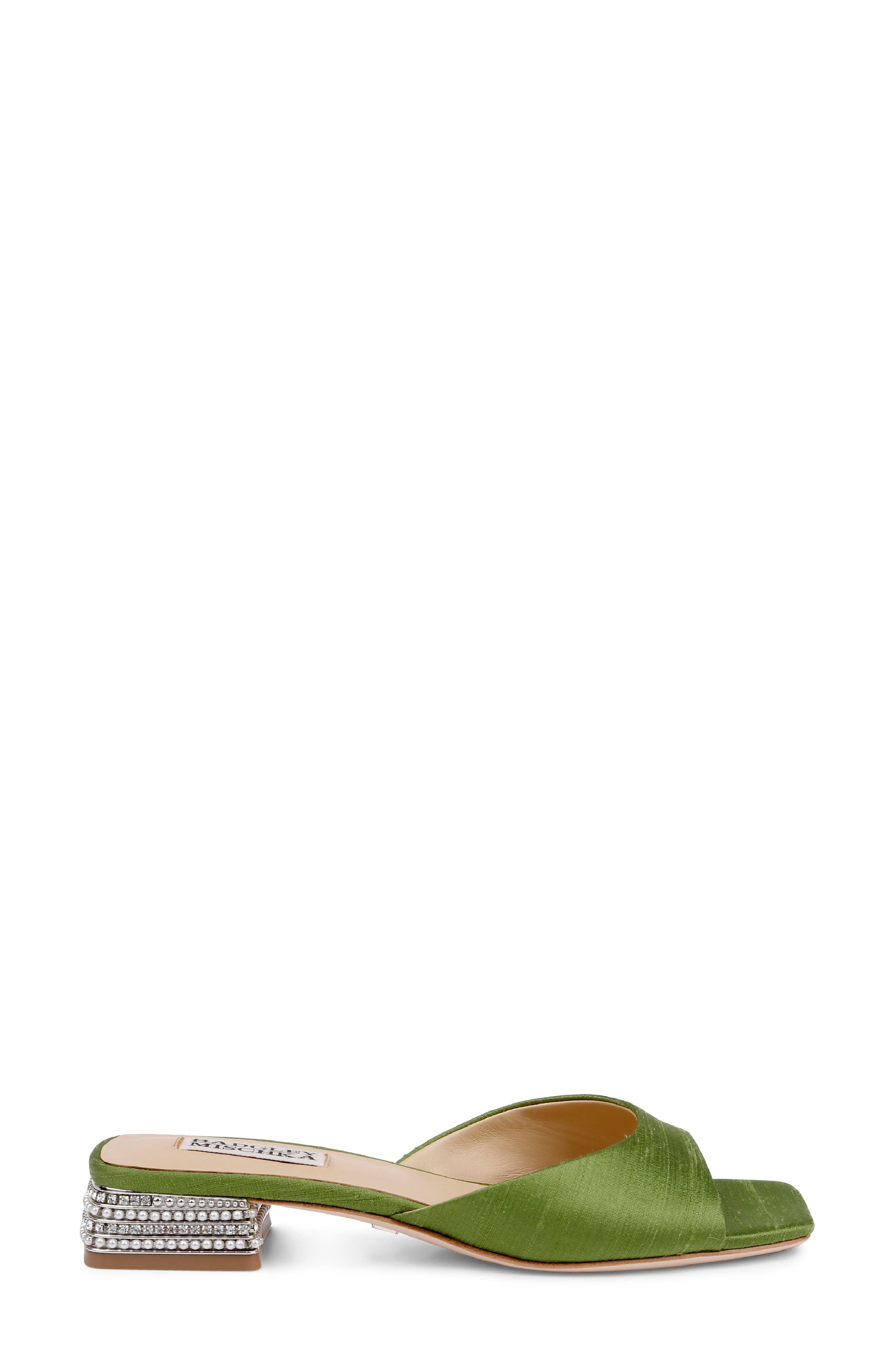 Oahu Slide Sandal, Alternate, color, OLIVE SILK