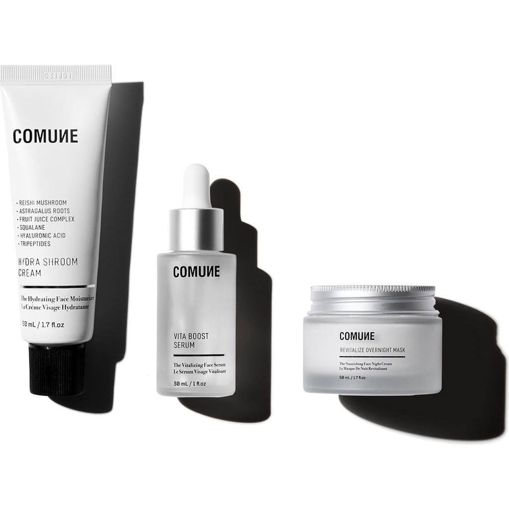 Comune Revitalizing Day And Night Skincare Trio