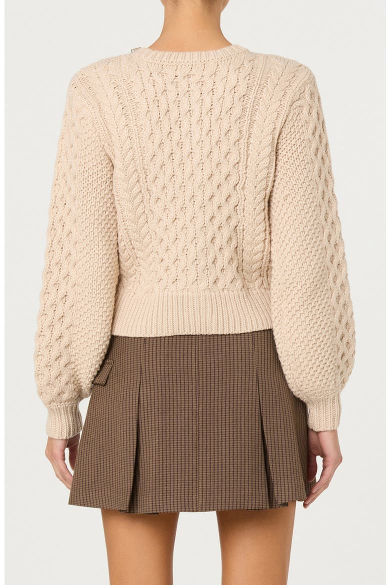Cathryn Embellished Cardigan, Alternate, color, CREAM