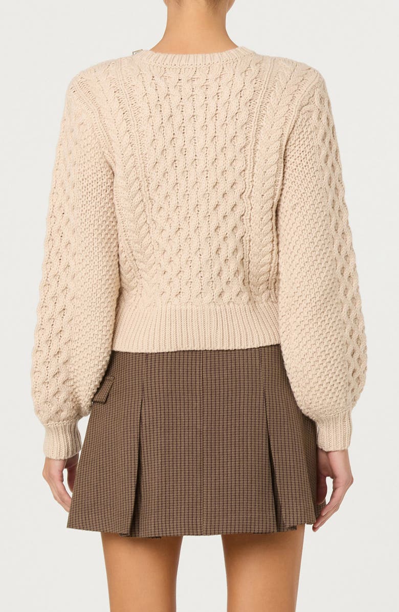 ASTR the Label Cathryn Embellished Cardigan, Alternate, color, Cream