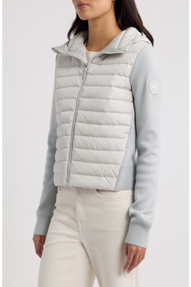 HyBridge Hayes Quilted & Knit Down Jacket, Alternate, color, LUNAR FROST-GIVRE LUNAIRE