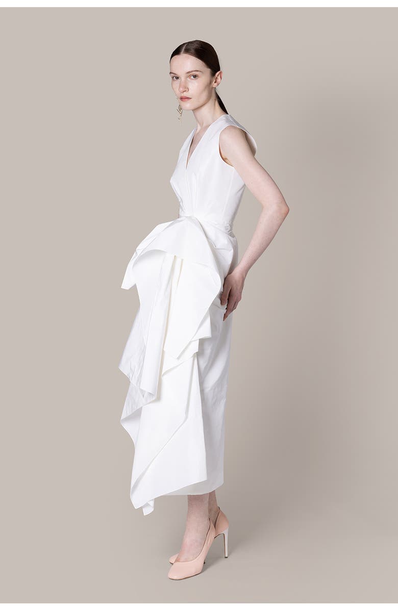 Roksanda Esra Taffeta Bridal Dress, Alternate, color, Ivory
