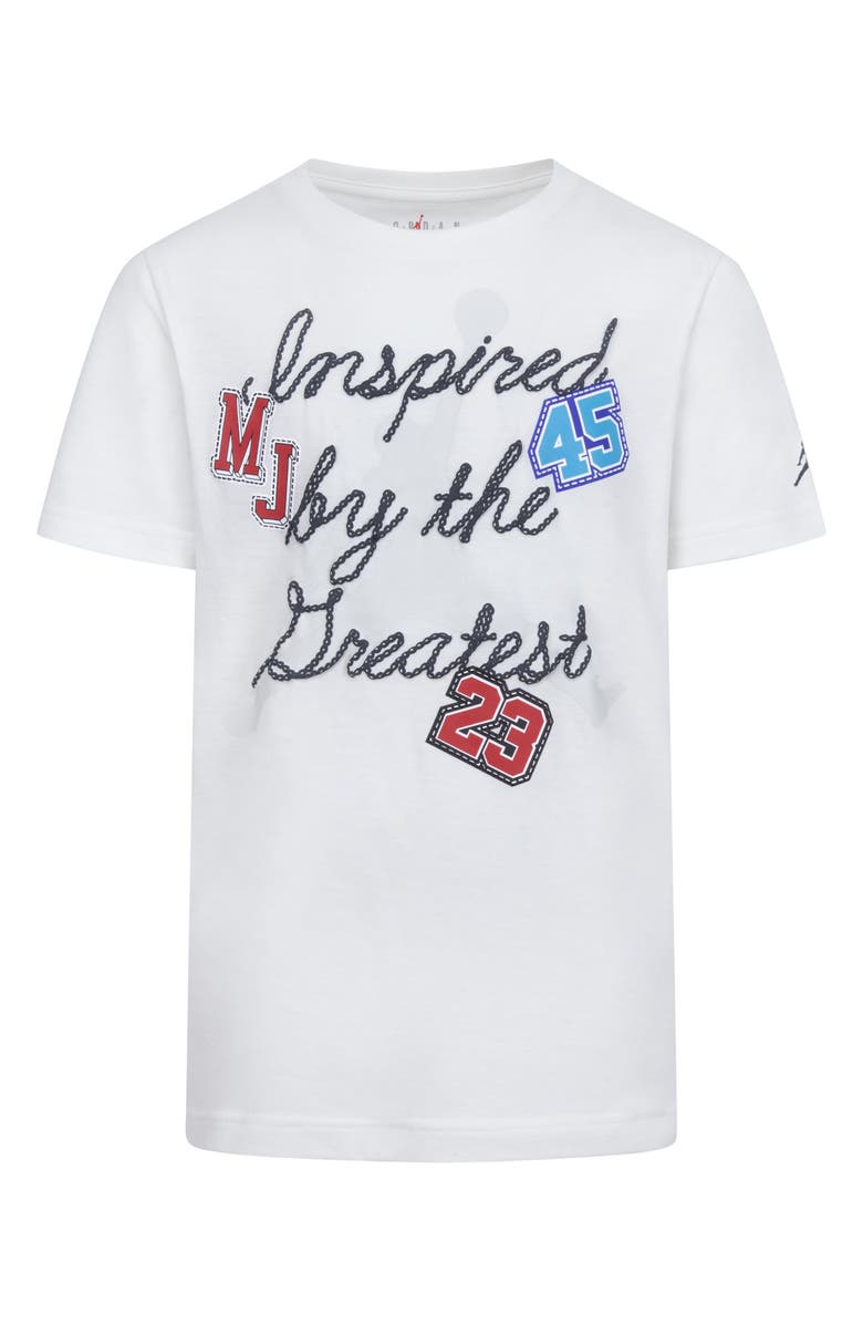 Jordan Kids' Inspired Patches Graphic T-Shirt, Main, color, 