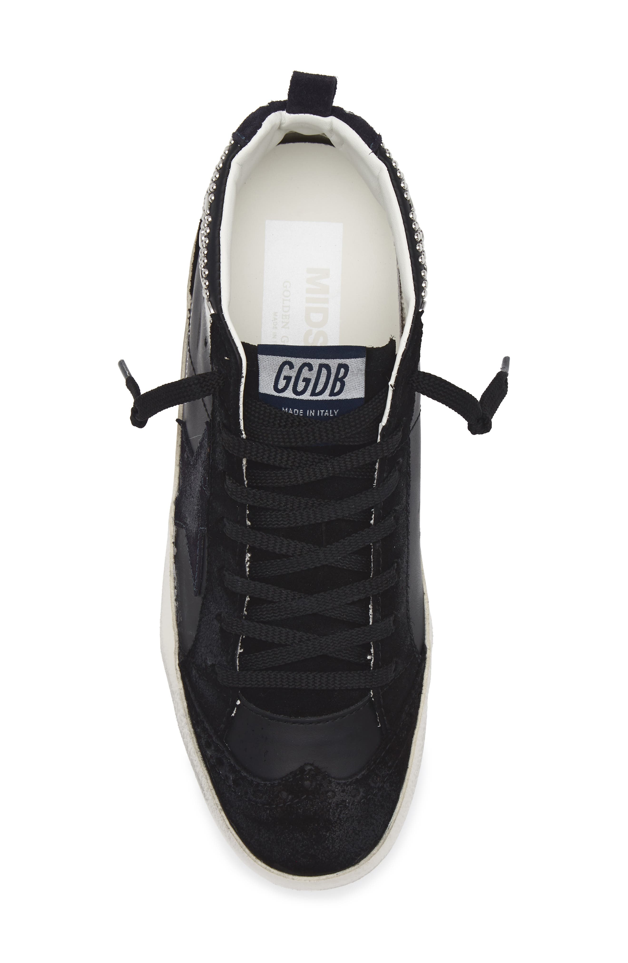 Golden Goose Mid Star Sneaker, Alternate, color, Black/ Blue