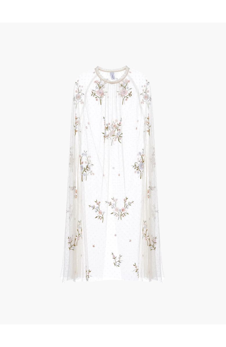 Needle & Thread Petunia Midaxi Cape, Alternate, color, Champagne