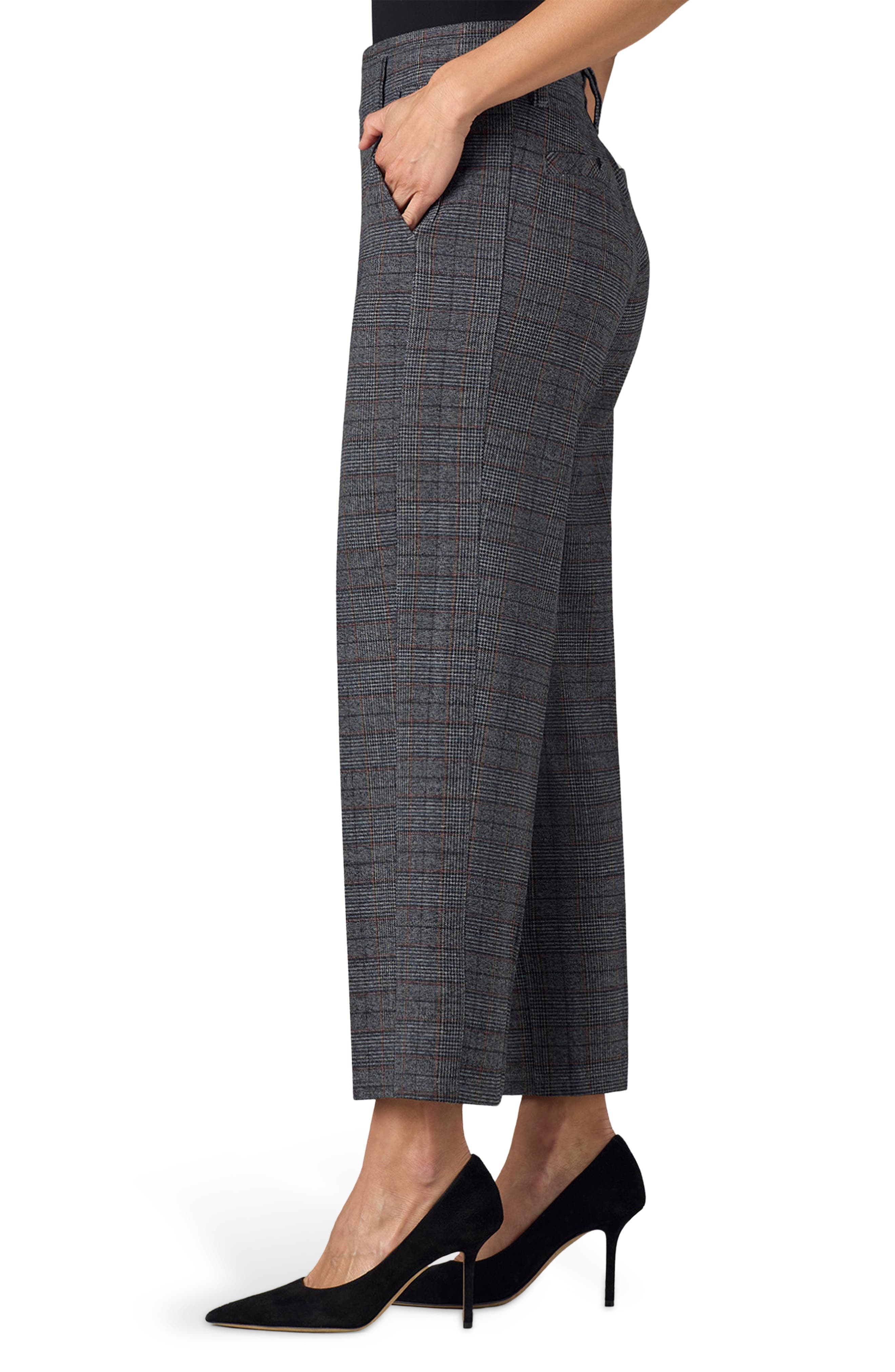 Женские брюки Wit & Wisdom Skyrise Plaid High Waist Straight Leg Ankle Trousers — фото 3