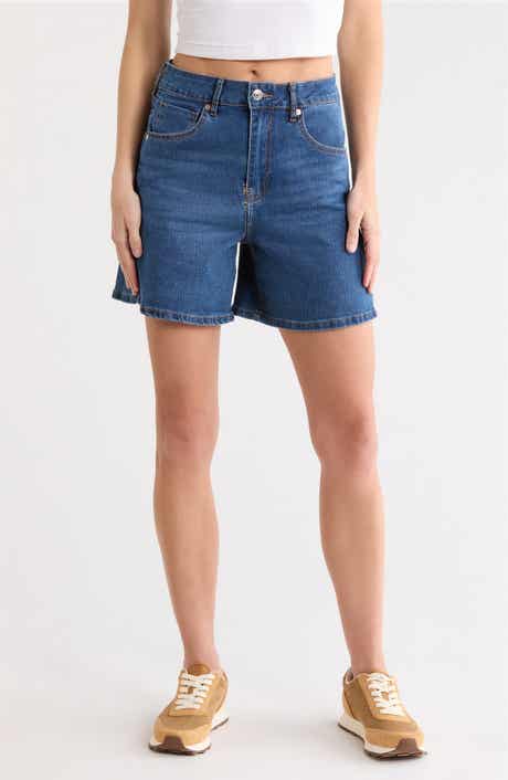 Vigoss Side Slit Denim Shorts