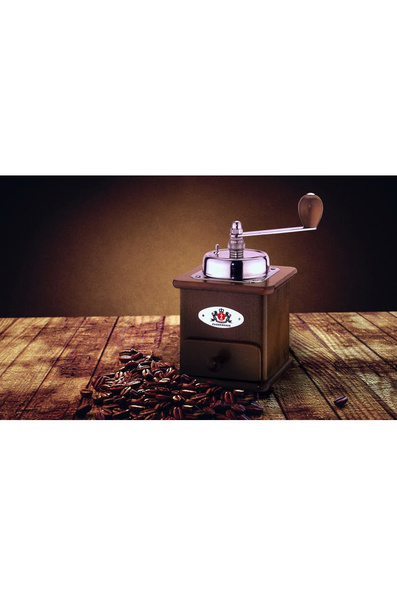 Manual Coffee Mill and Grinder, Alternate, color, Brown