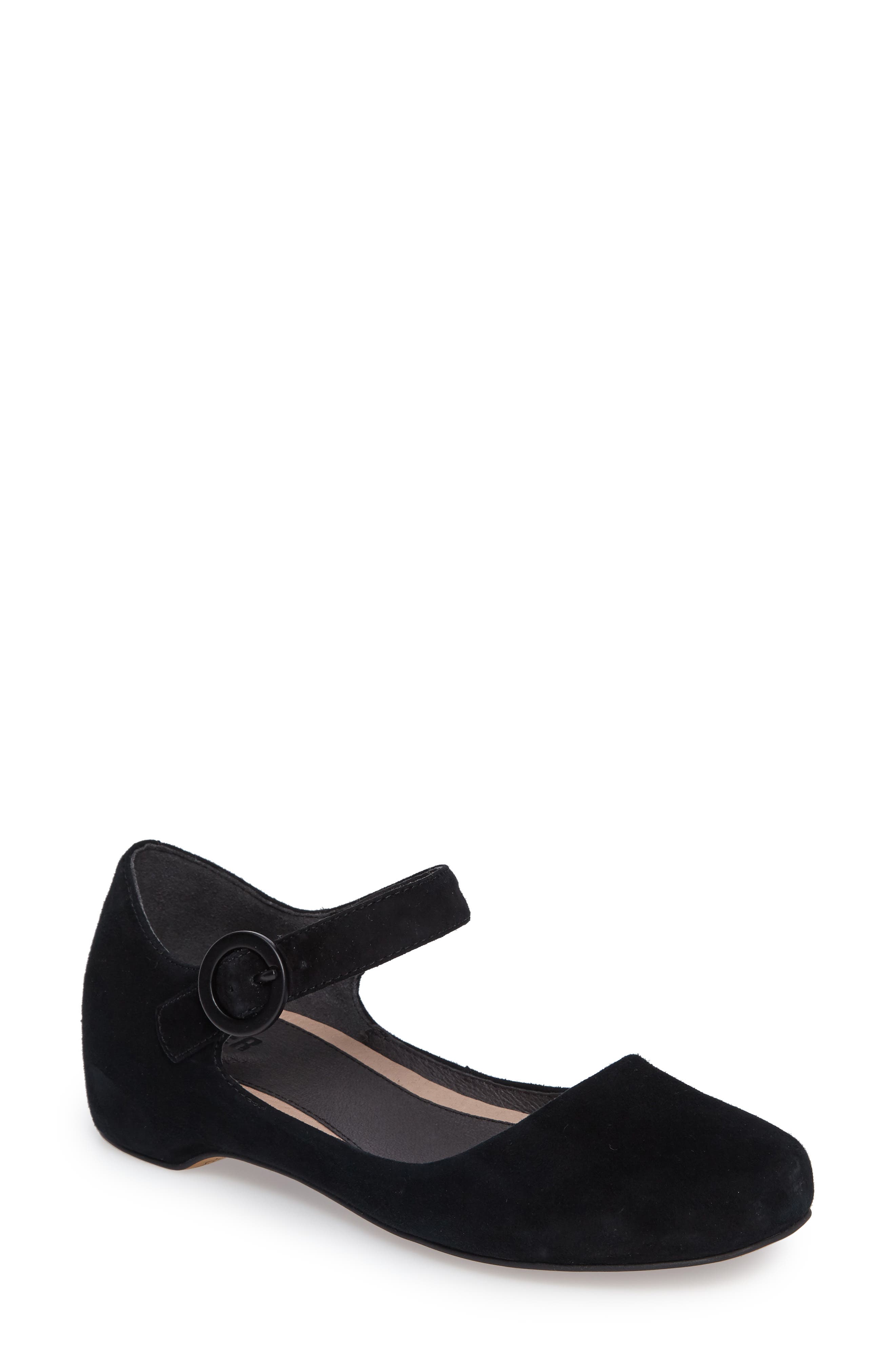 Serena Mary Jane Flat, Main, color, BLACK LEATHER
