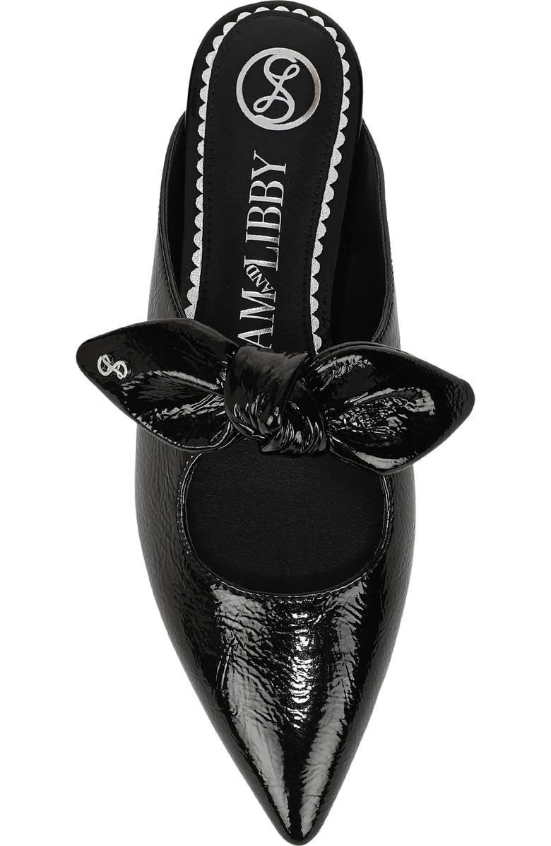 SAM & LIBBY Marley Knot Mule, Alternate, color, Black Shiny