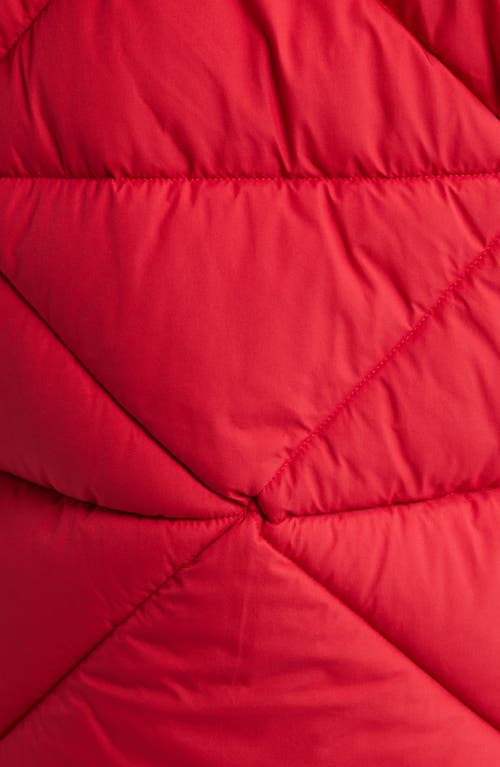 Sam Edelman Cropped Puffer Jacket In Red