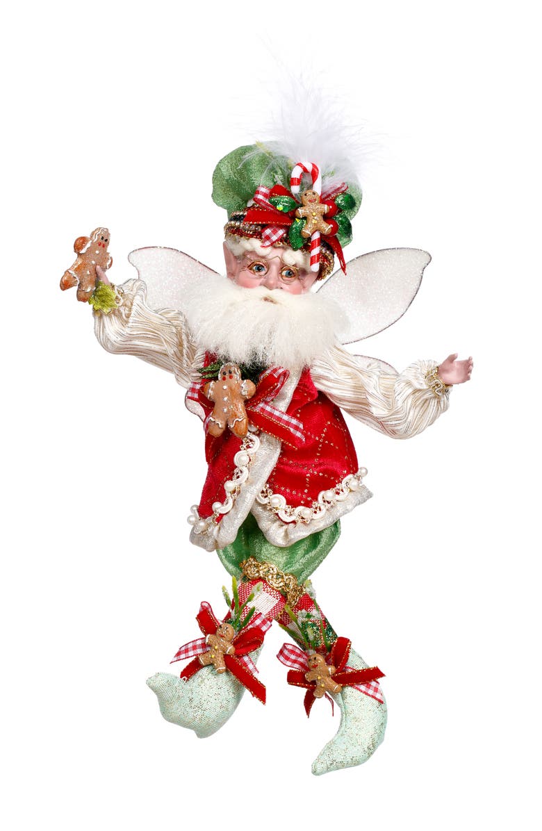 Mark Roberts Gingerbread House Fairy, Small, Main, color, Bright Red