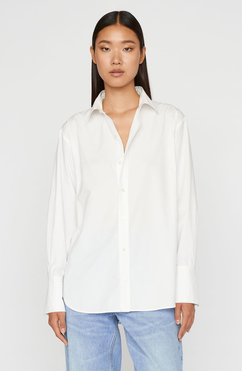 FRAME The Oversize Organic Cotton Button-Up Shirt, Alternate, color, 