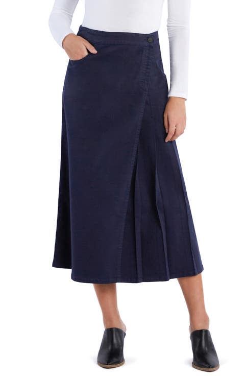 【U LAN】Tray Velvet Washed Denim Skirt Tray Velvet Washed Denim Skirt - ULAN | 60% - Asian Fashion