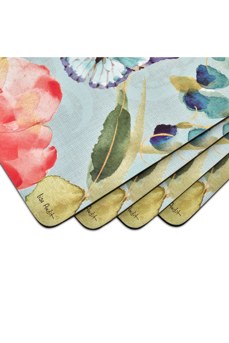 Colorful Breeze Set of 4 Cork Back Placemats, Alternate, color, Multi