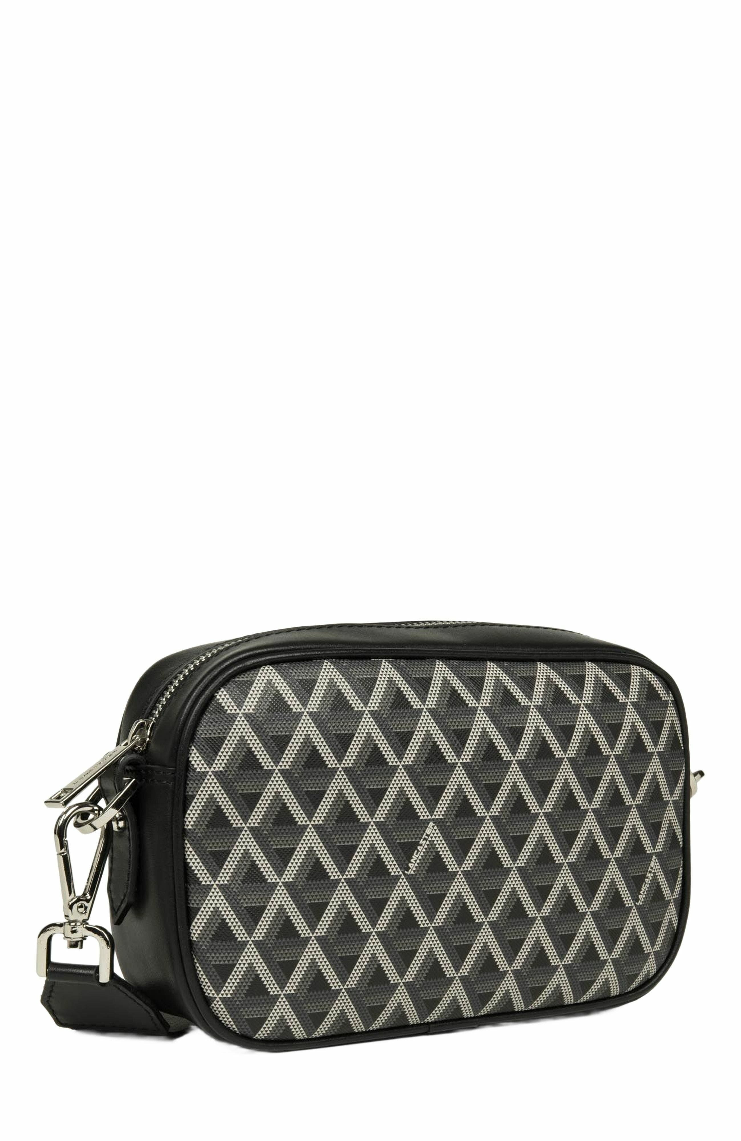 Lancaster Zipped Crossbody Bag Ikon IT, Alternate, color, Noir
