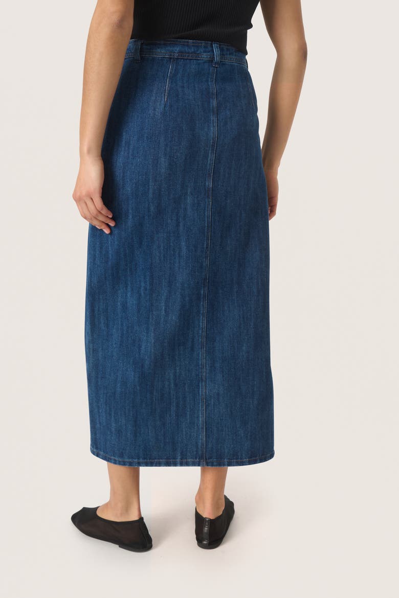 Slzianna Maxi Length Denim Skirt, Alternate, color, Medium Blue Denim
