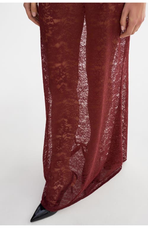 Lamarque Ren | Lace Maxi Skirt In Brown